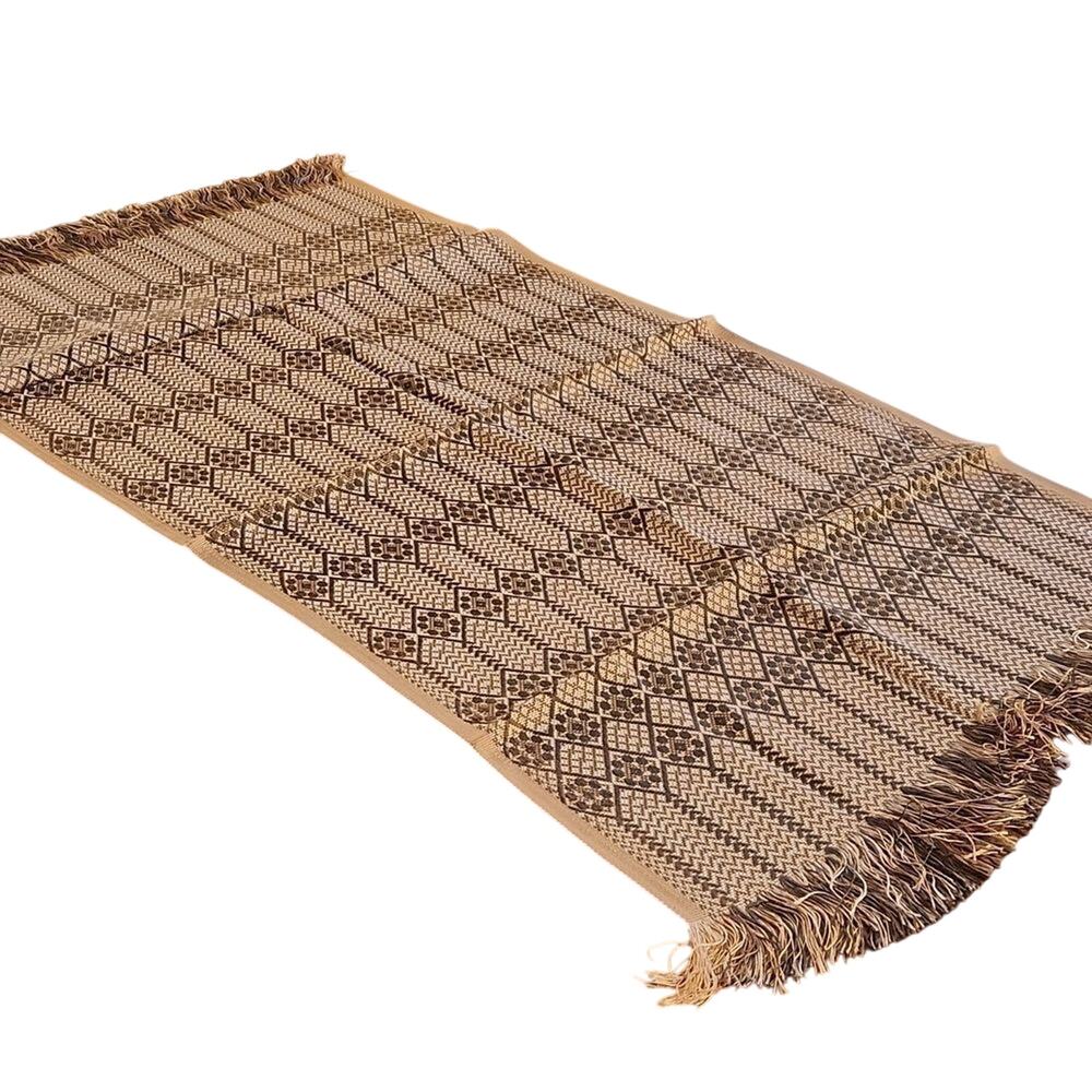 Lithuanian brown and gold woven table runner